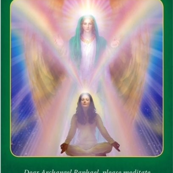 Archangel Raphael Healing Oracle Cards RARE OOP - Picture 3 of 4